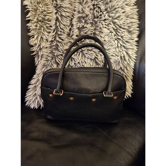 Etienne Aigner Handbags - ETIENNE AIGNER Buttery Soft Genuine Leather BLACK Shoulder Bag